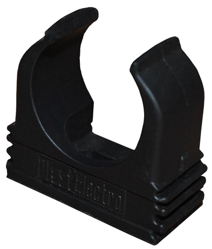 Клипса Plast Electro для труб d=20 (черная или серая) шт PE 510 220