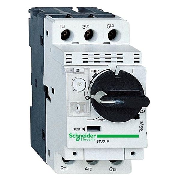 Силовой автомат для защиты двигателя Schneider Electric TeSys GV2 0.4А 3P, термомагнитный расцепитель, GV2P03