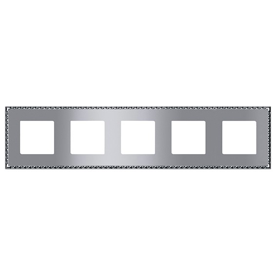 Рамка 5 постов FEDE TOLEDO, bright chrome, FD01215CB