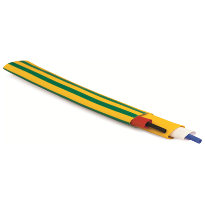 Термоусаживаемая самозатухающая трубка 31,8//15,9 мм черный (упак. 10шт)