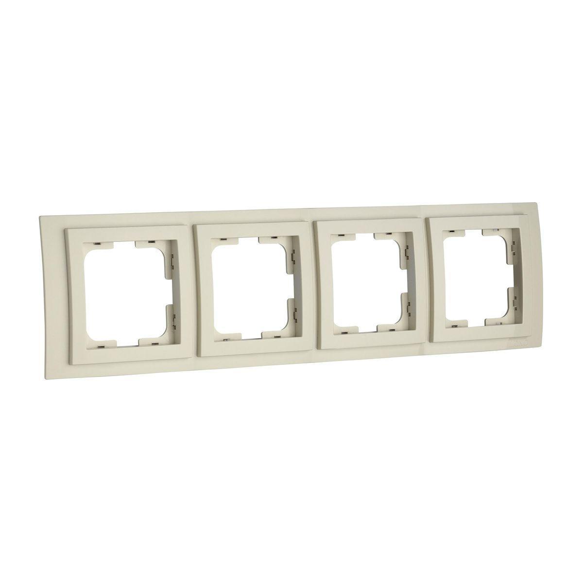 Рамка на 4 поста Mono Electric Larissa крем 103-171700-163