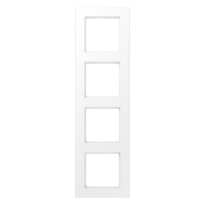 Рамка 4 поста Jung A 550, белый матовый, A5584BFWWM