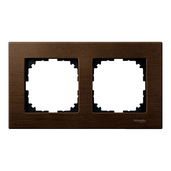 Рамка 2 поста Schneider Electric MERTEN M-ELEGANCE, орех, MTN4052-3473