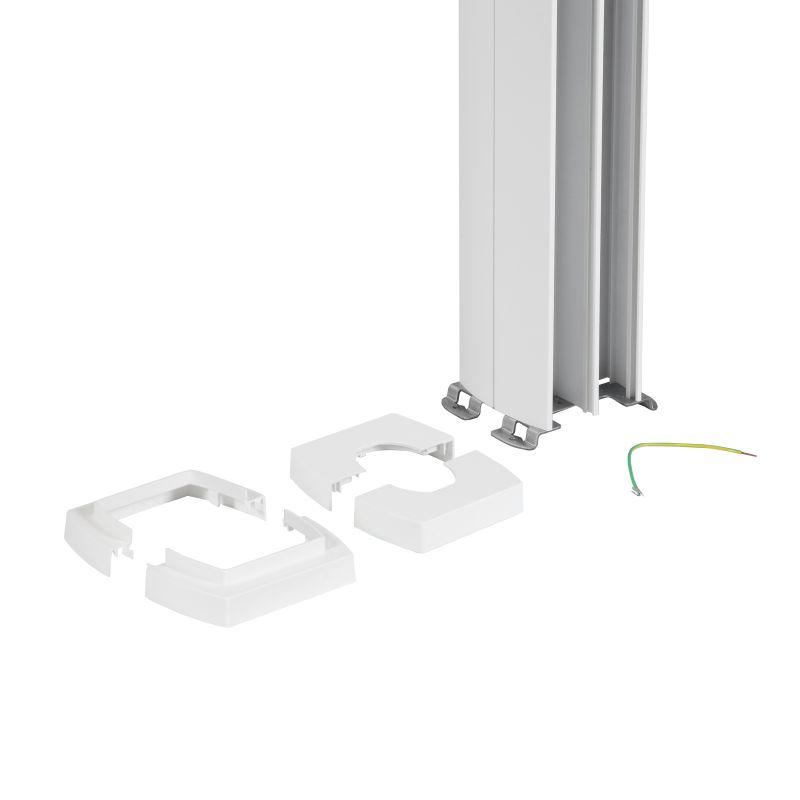 Колонна Legrand Snap-On 4 секции 3.3м с пластик. крышкой алюм. бел. 653050