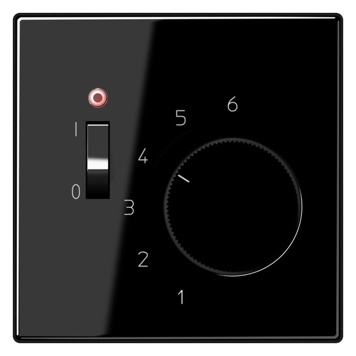 Терморегулятор Jung LS 990, механический, черный, TRLS231SW