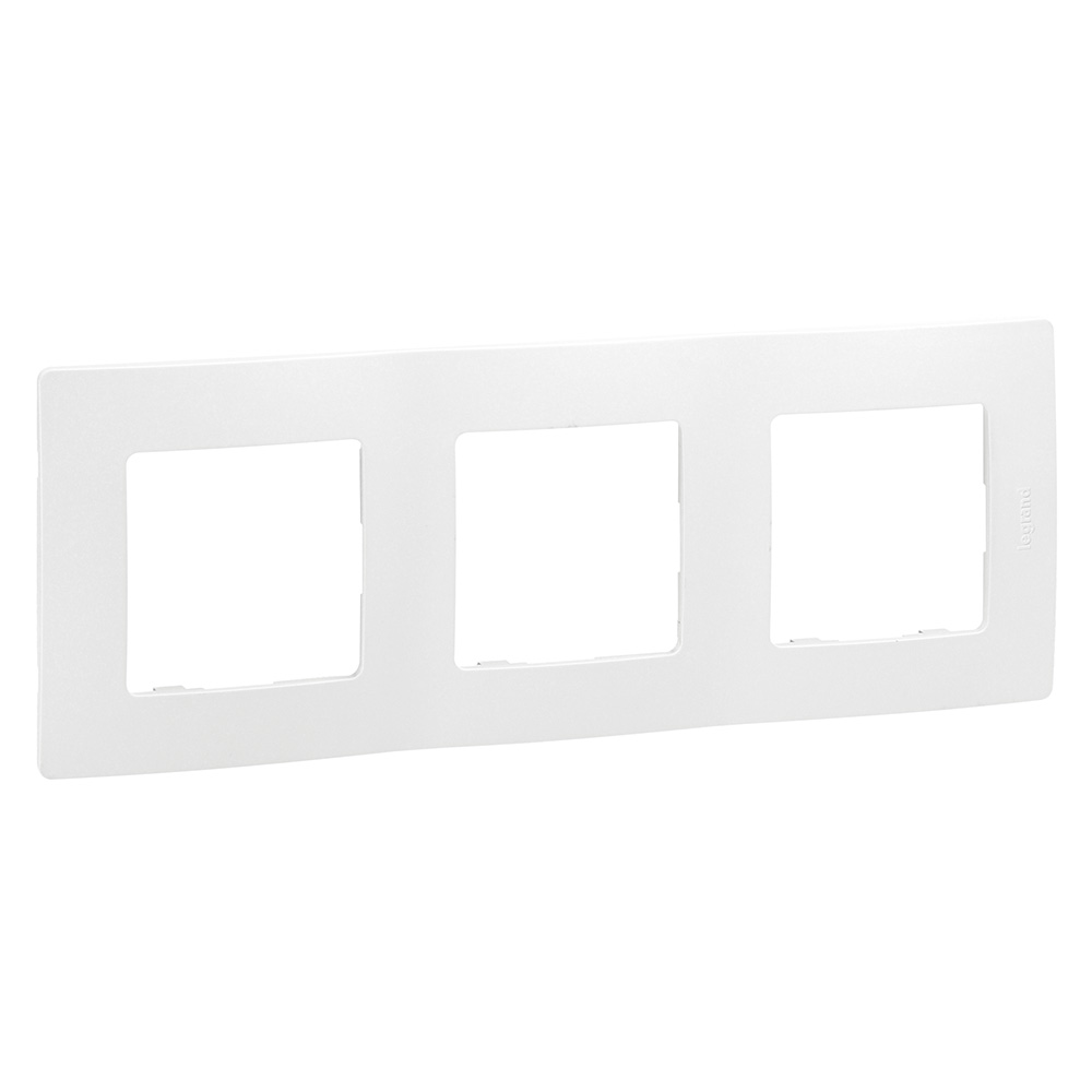 3 GANGS PLATE WHITE