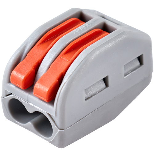 Клемма соединительная  2-контактная (6шт) Elеctrodeel. Диапазон сечений 0,08-4,0 мм2. Номинальный ток/напряжение: 32А/400В. Упаковка: блистер.