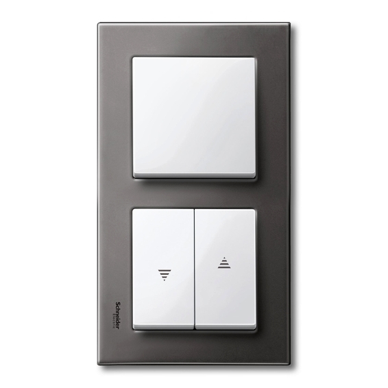 Рамка 2 поста Schneider Electric MERTEN M-ELEGANCE, серый родий, MTN403214