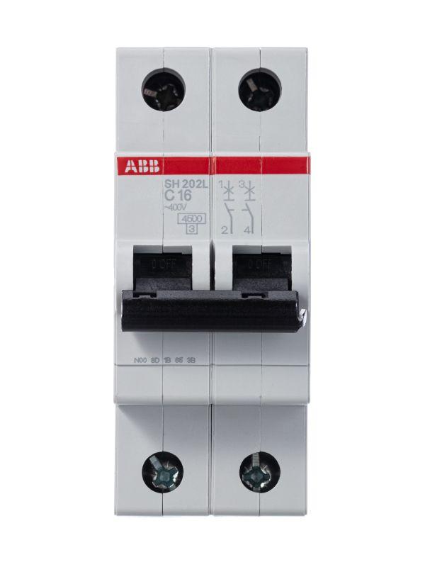Автоматический выключатель ABB 2п C 16А SH202 C16  2CDS242001R0164