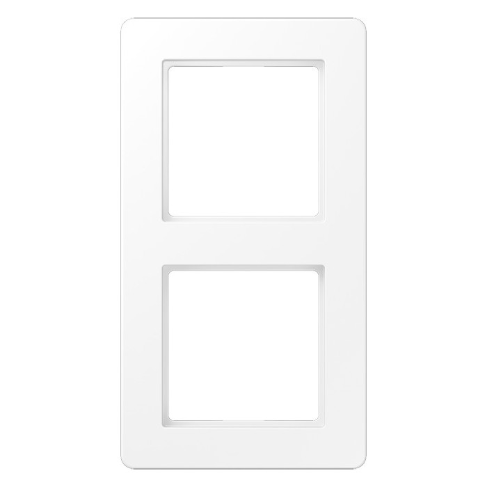 Рамка 2 поста Jung AFLOW, белый матовый, AF582BFWWM