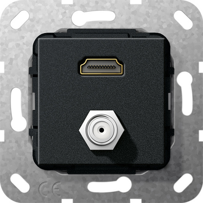 Gira Разъем HDMI, гнездо SAT F