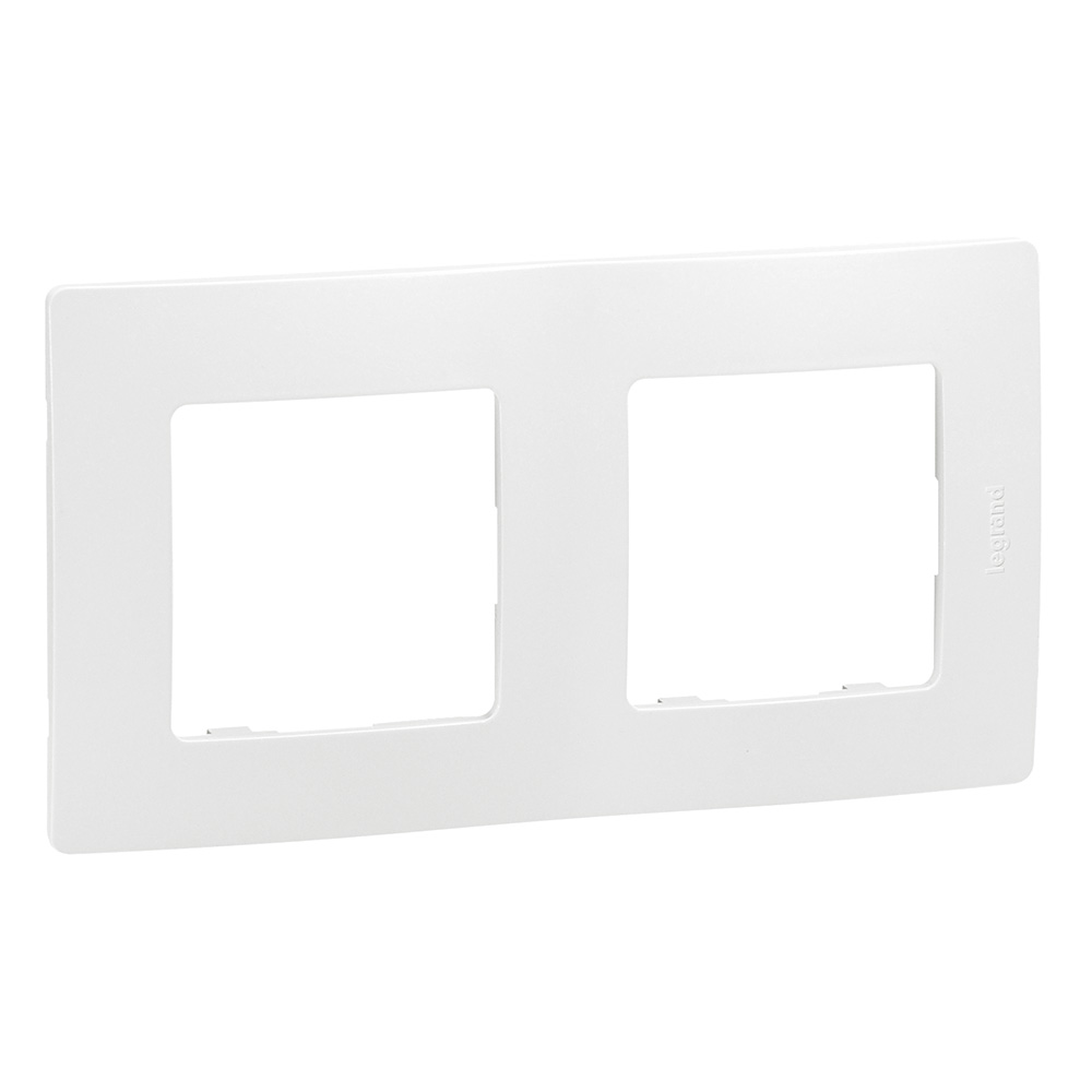 2 GANGS PLATE WHITE