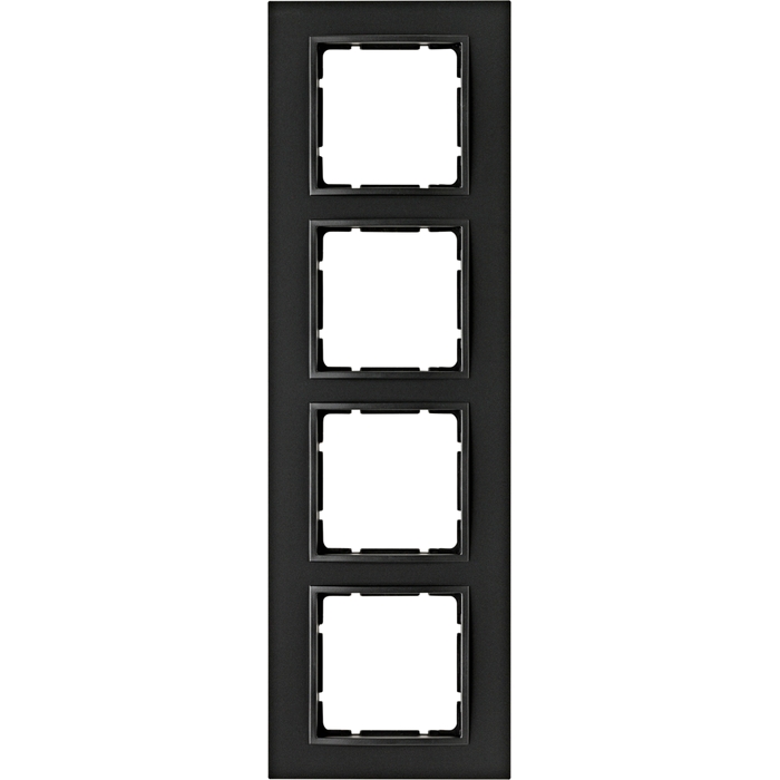 Рамка 4 поста Berker B.7, антрацит, 10146626