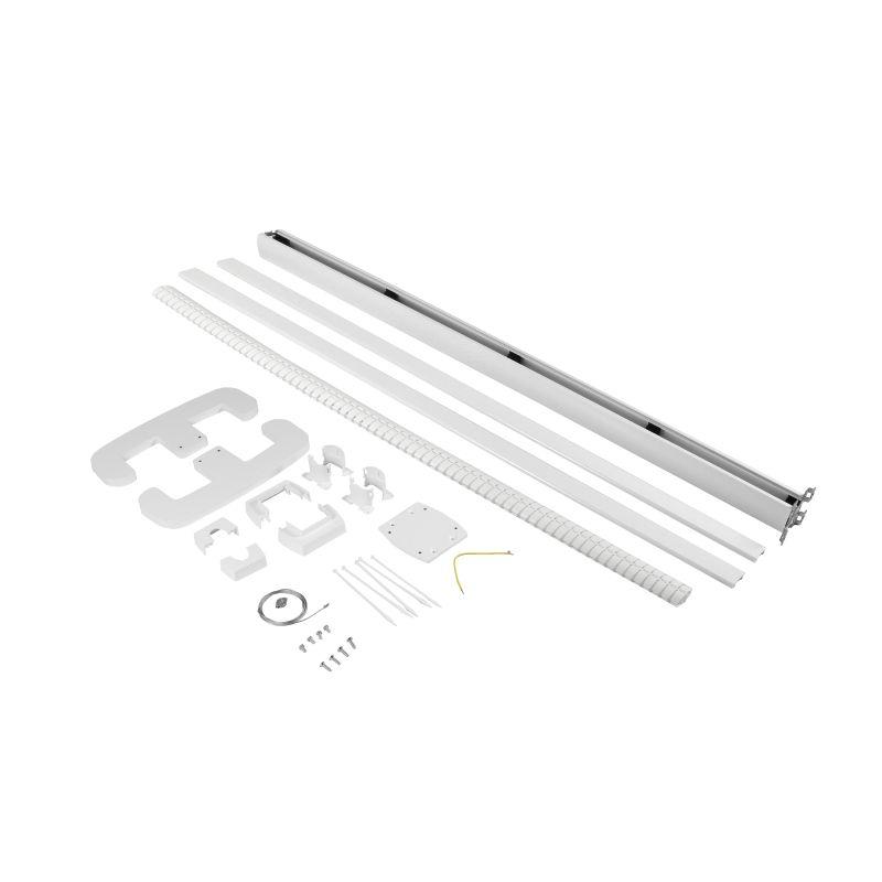 Колонна Legrand мобильная Snap-On 1 секция 2м с пластик. крышкой алюм. бел. 653006