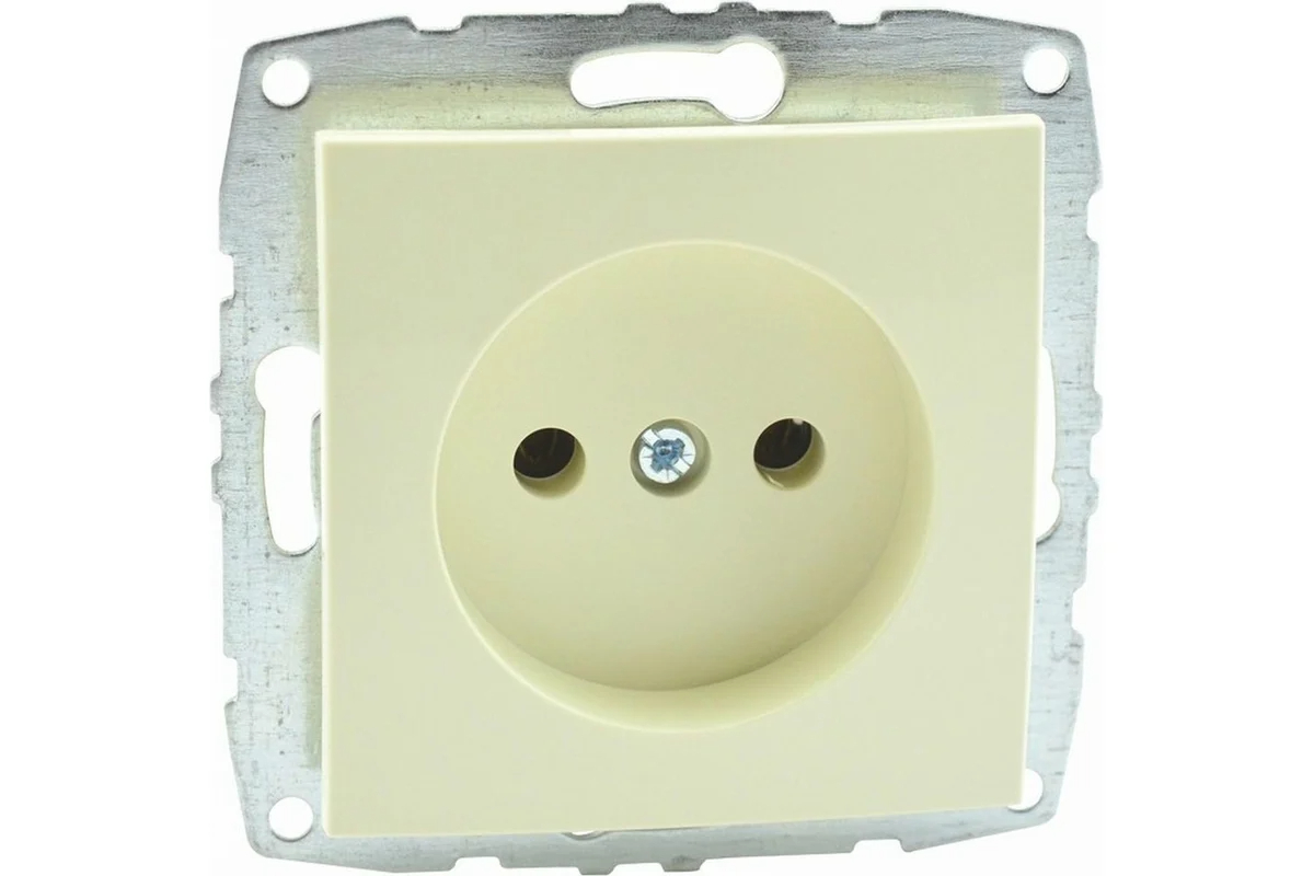 Розетка Mono Electric Despina/ Larissa механизм без заземления крем 500-001722-116