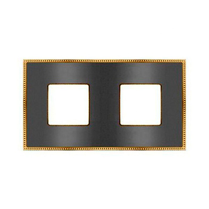 Рамка 2 поста FEDE BELLE EPOQUE, bright chrome//bright gold, FD01432CBOB