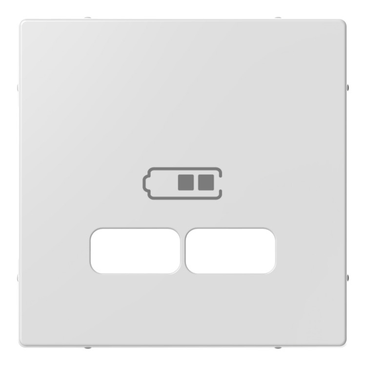 Накладка на розетку USB Schneider Electric MERTEN SYSTEM M, скрытый монтаж, активно-белый, MTN4367-0325