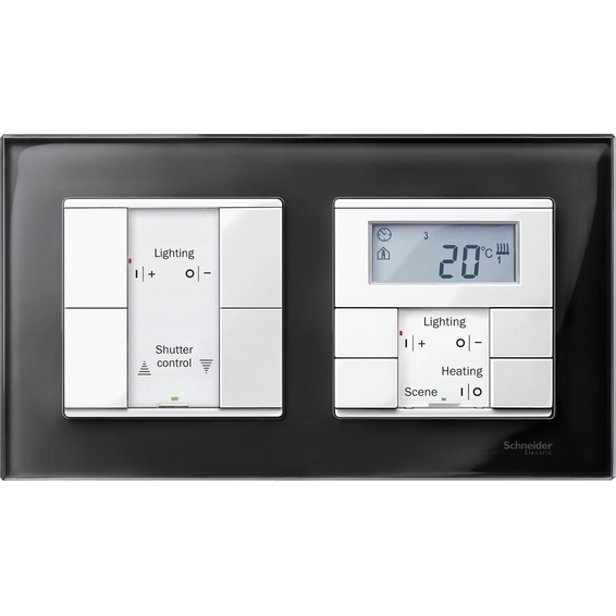 Рамка 2 поста Schneider Electric MERTEN M-ELEGANCE, черный оникс, MTN404203