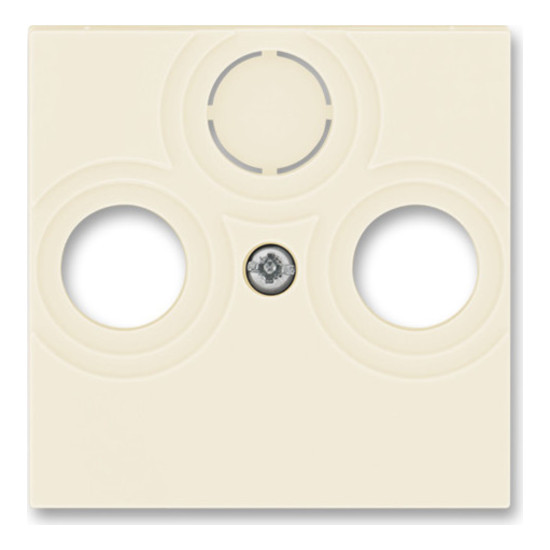 Накладка на розетку телевизионную ABB LEVIT, скрытый монтаж, слоновая кость, 2CHH080300A4017