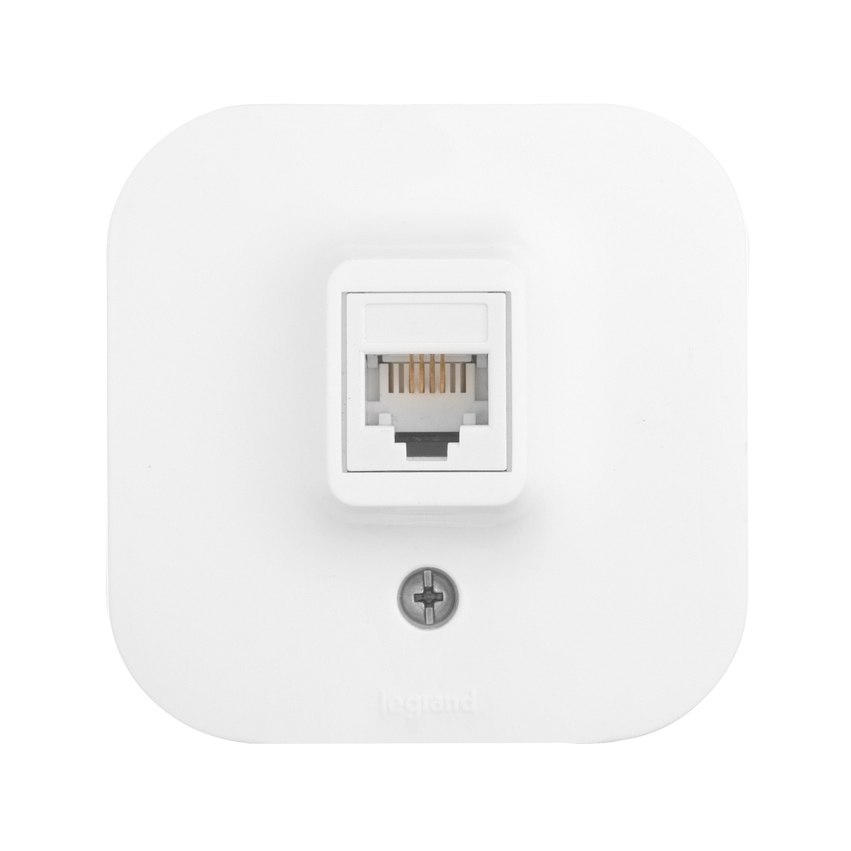 Розетка телефонная 1-м ОП Quteo RJ11 бел. Leg 782214