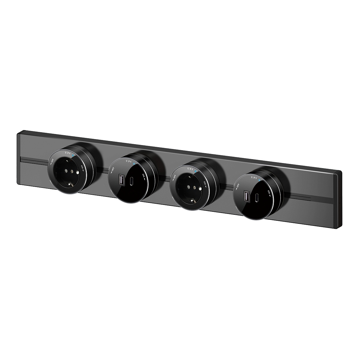 Systeme Electric MultiTrack Антрацит Шина скрытой установки трековой системы 150 см